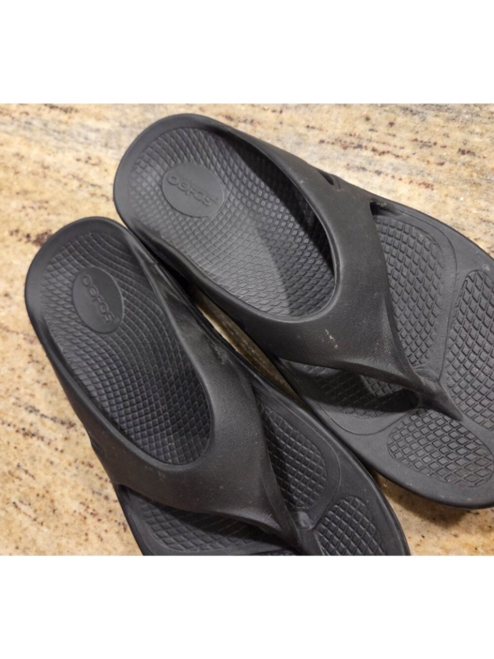 Oofos Original Unisex Recovery Thong Flip-Flop Black Men Size 8 Womens 10 EU 41 - Picture 4 of 14